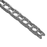 Cadenas simples SRC con mallas rectas - Cadenas de rodillos con aletas rectas  ''SATURN'' - DIN 8187 - ISO 606