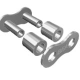 Connecting links Bea in stainless steel with hollow pins - Connecting link and offset link for roller chains ''Bea''