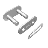Enganches simples para cadenas de rodillos  BEA con mallas rectas - Enganches y Medias Mallas para cadenas de rodillos "BEA"