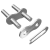 Gerade Verschlussglieder BEA für Rollenkette mit verlängerten Bolzen - Gerades Verschlussglied und Geröpftes Verschlussglied für Rollenketten "BEA"