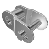 Offset links for simplex chain Bea in stainless steel - Connecting link and offset link for roller chains ''Bea''