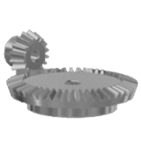 Conical gears type ''A'' ratio 1:3 module 3 - Conical straight toothed gears type ''A''