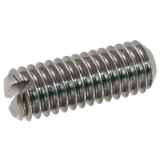 Modèle 210261 - Slotted set screw with cup point - Stainless steel A1 - DIN 551 - ISO 4766