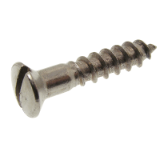 Modèle 211301 - Slotted raised countersunk head wood screw - Stainless steel A2 - DIN 85