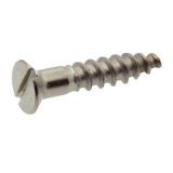 Modèle 211303 - Slotted countersunk head wood screw - Stainless steel A2 - DIN 97