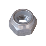 Modèle 725321 - Ecrou frein hexagonal à bague nylon - Aluminium - DIN 985