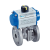 Modèle 50310 - 2 pieces ball valve with ISO flanges (58269) with aluminium pneumatic actuator (50800)
