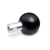GN319.2 B - Revolving ball knobs, Shaft Steel, Type B, with female thread