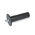 GN539.2 A - Cylindrical handle, Threaded stud, Type A, with hand guard, one side