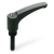 GN 604.2 - Safety hand levers, Plastic, threaded stud steel