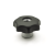 GN6336.3 - Quick release star knobs, Plastic, bushing Stainless Steel
