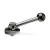 GN 918.2 GV - Clamping bolts, downward clamping, Type GV, with ball lever, straight (serrations)