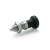 GN617 - Stainless Steel Indexing plungers without rest position, Type AK, with lock nut, with lifting knob