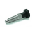 GN717 - Stainless Steel-Indexing plungers, Type BK without rest position (knob), with lock nut