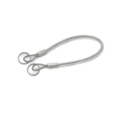 GN111.8 - Stainless Steel Retaining Cables, Type A, with 2 key rings
