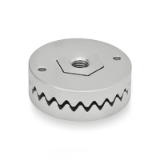 GN188 - Stainless Steel-Serrated locking plates, Type B, with threaded bushing