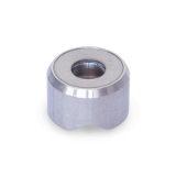 GN6311.1 - Stainless Steel-Thrust pads, Type P, Thrust pad surface with prism, without plastic cap