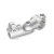 GN288 - Swivel Clamp Connector Joints, Aluminum, with screw, stainless steel, Type T, Adjustment with 15° division (serration)