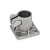 GN163.5 - Stainless Steel-Base Plate Connector Clamps, Type A, without seal, with stainless steel cap nut DIN917
