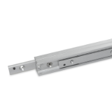 GN2408 - Telescope-Linear motion bearings, with in H-shape connected rails, Type GG, Runner with thread, on both sides