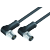 M12, series 876, Automation Technology - Data Transmission - connection cable 2 male angled connector