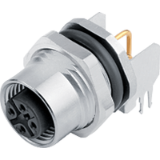 M12, series 763, Automation Technology - Sensors and Actuators - ---female angled panel mount connector