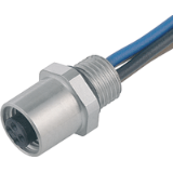 M5, series 707, Automation Technology - Sensors and Actuators - female panel mount connector