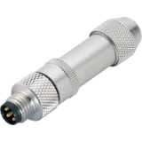 Male cable connector, solder, shieldable