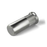 RIVKLE® Standard, countersunk head, knurled, cylindrical, closed