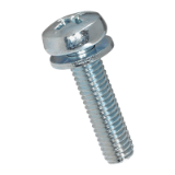 BN 1719 Phillips pan head assembled (Sems) screws form H, with captive flat washer DIN 6902 A