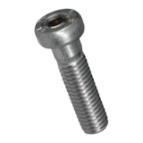 BN 33001, BN 1350 Hex socket head cap screws with low head and pilot recess, partially / fully threaded