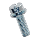 BN 374 Slotted cheese head assembled screws with captive flat washer DIN 6902 A