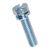 BN 375 Slotted cheese head assembled screws with captive spring lock washer ~DIN 127 B