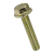 BN 2846 - Hex head flange screws / bolts fully and partially threaded (DIN 6921; EN 1665), cl. 8.8, zinc plated yellow