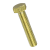BN 502 - Hex head screws fully threaded (~DIN 933; ~ISO 4017), brass, plain