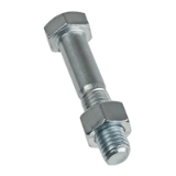BN 77 Hex head bolts with hex nuts, partially threaded