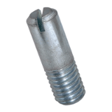 BN 433 Slotted set screws partially threaded with chamfered end