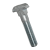 BN 256 - T-head bolts with square neck (DIN 186 A), steel 3.6 / 4.6, zinc plated blue