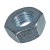 BN 117 - Hex nuts ~0,8d (DIN 934; ~ISO 4032), cl. 8, zinc plated blue