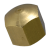 BN 1402 - Hex cap nuts low type (~DIN 917), brass, plain