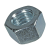 BN 142 - Hex nuts ~0,8d with UNF thread (UNF; ~DIN 934), cl. 8 / Grade 5, zinc plated blue