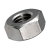 BN 505 - Hex nuts ~0,8d (~DIN 934; ~ISO 4032), brass, nickel plated