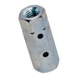 BN 317 - Turnbuckle nuts with right- and left hand thread (DIN 1479), steel 5, zinc plated blue