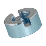 BN 220 - Slotted round nuts (DIN 546), steel, zinc plated blue