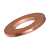 BN 584 - Flat washers without chamfer (DIN 125 A; ~ISO 7089), copper, plain