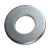 BN 65008 - Flat washers without chamfer (DIN 134), steel, zinc plated blue
