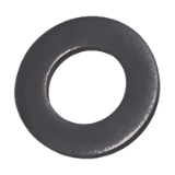 BN 14683 - Flat washers without chamfer (DIN 125 A; ~ISO 7089), steel, black-oxidized