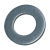 BN 715 - Flat washers without chamfer (DIN 125-1 A; ~ISO 7089), steel, zinc plated blue