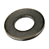 BN 84517 - Flat washers without chamfer, series Z (small) (~NFE 25-514 Z), steel, plain
