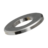 BN 563 - Flat washers with chamfer (DIN 125 B; ~ISO 7090), brass, nickel plated